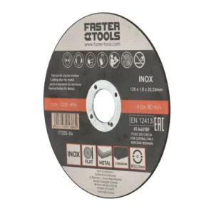 Rezna ploča za metal/INOX 125x1x22.2mm FASTER TOOLS 1386