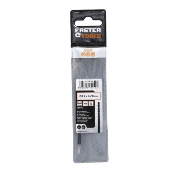 Burgija za metal HSS 3.2mm FASTER TOOLS 5254