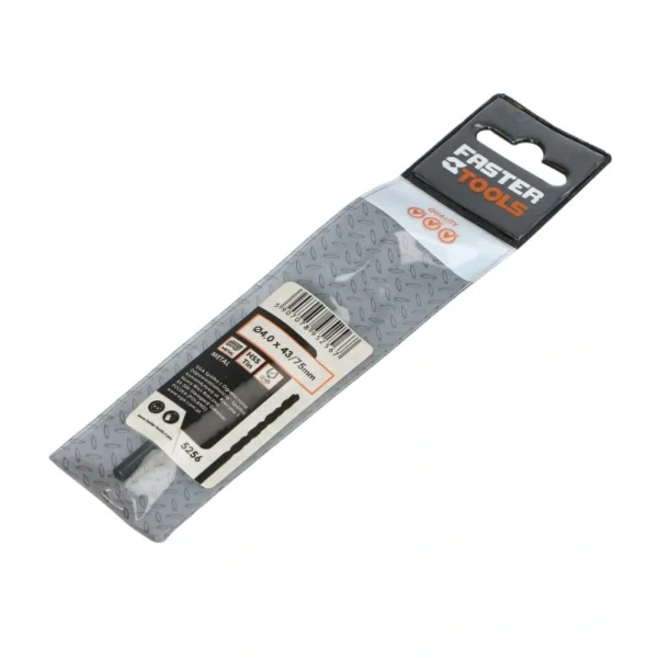 Burgija za metal HSS 4.0mm FASTER TOOLS 5256