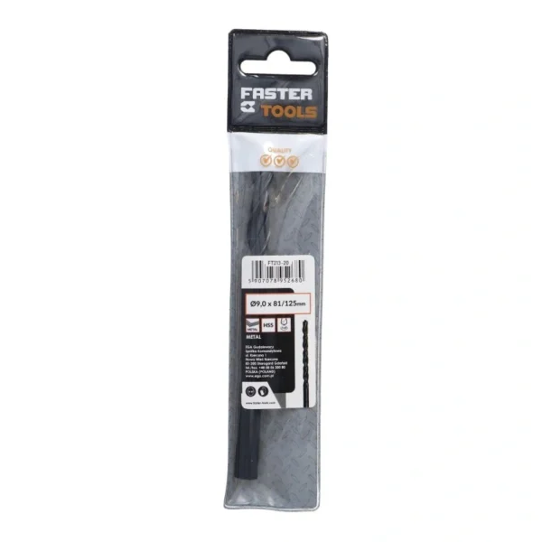 5268_5 Burgija za metal HSS 9.0mm FASTER TOOLS 5268