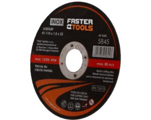 Rezna ploča za metal/INOX 115x1x22.2mm FASTER TOOLS 5845