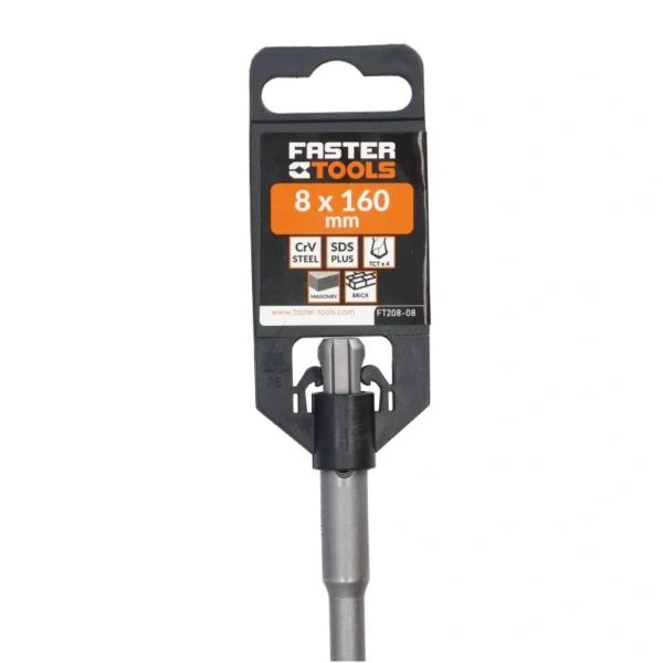 637_5 Burgija za beton SDS+ 4-oštrice 8x160mm FASTER TOOLS 637