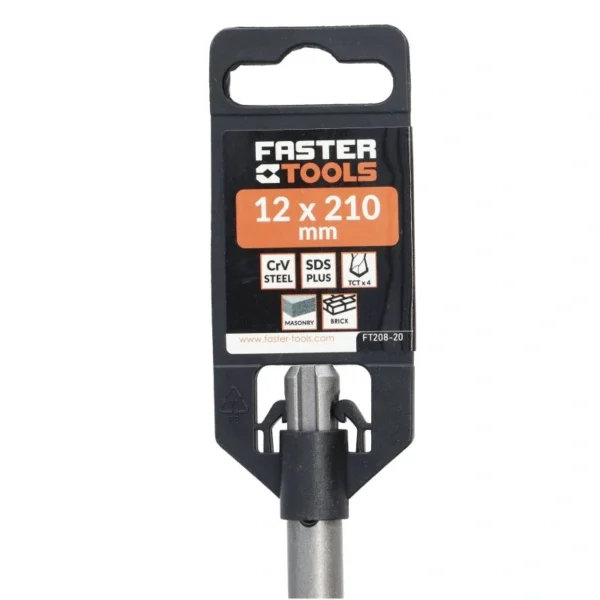 643_7 Burgija za beton SDS+ 4-oštrice 12x210mm FASTER TOOLS 643