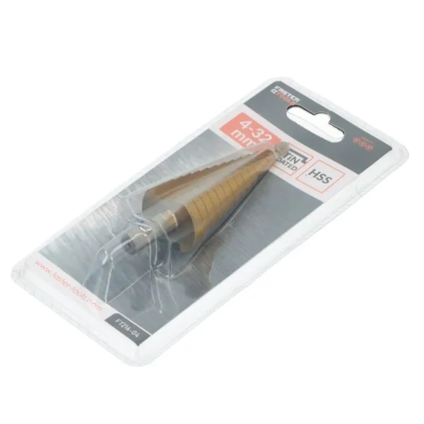 Stepenasta burgija za metal 4-32mm FASTER TOOLS 6648