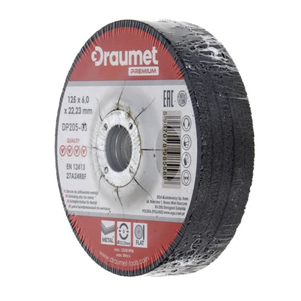 Brusna ploča 125x6x22,2mm DRAUMET PREMIUM 8558