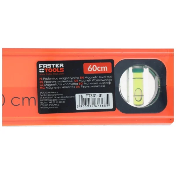 Magnetna libela 600mm FASTER TOOLS 368