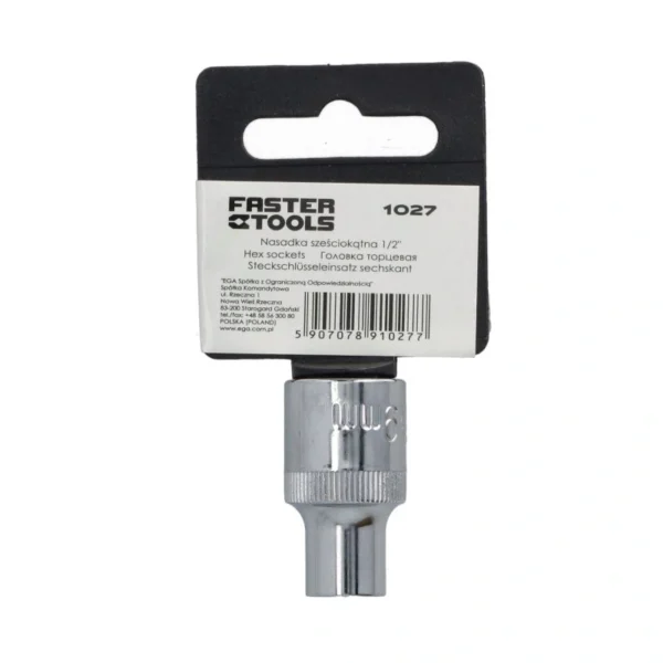 1027_6 Nasadni ključ 1/2" 9mm FASTER TOOLS 1027