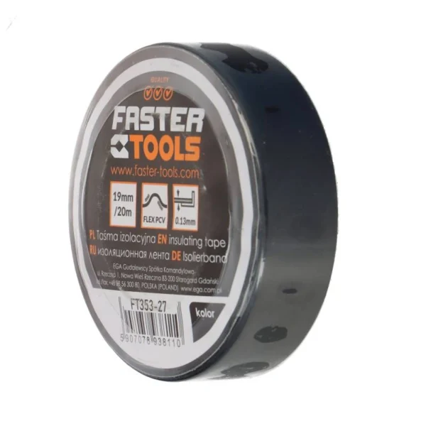 3811_2 Izolir traka 19mm 20m FASTER TOOLS 3811
